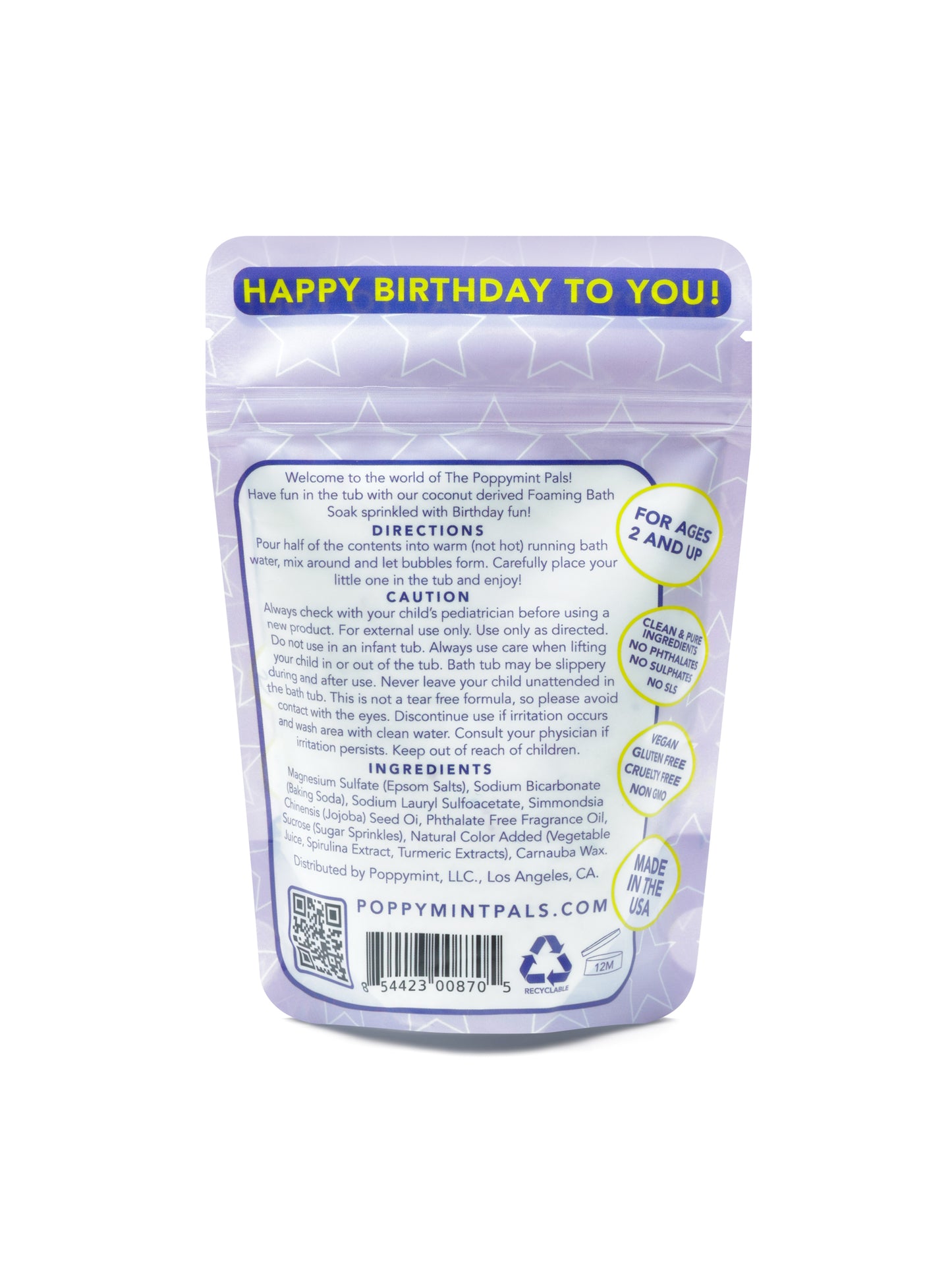Happy Birthday Fizzling & Foaming Bath Soaks