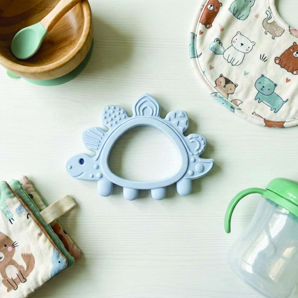 Dudley Dinoasaur Baby Teether – Food-Grade Silicone